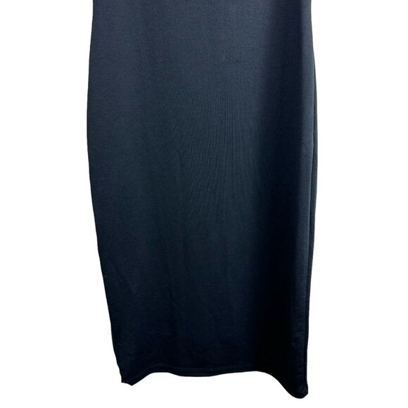 Zara Midi Black Dress Tight Fitting Size Large - Picture 7 of 16